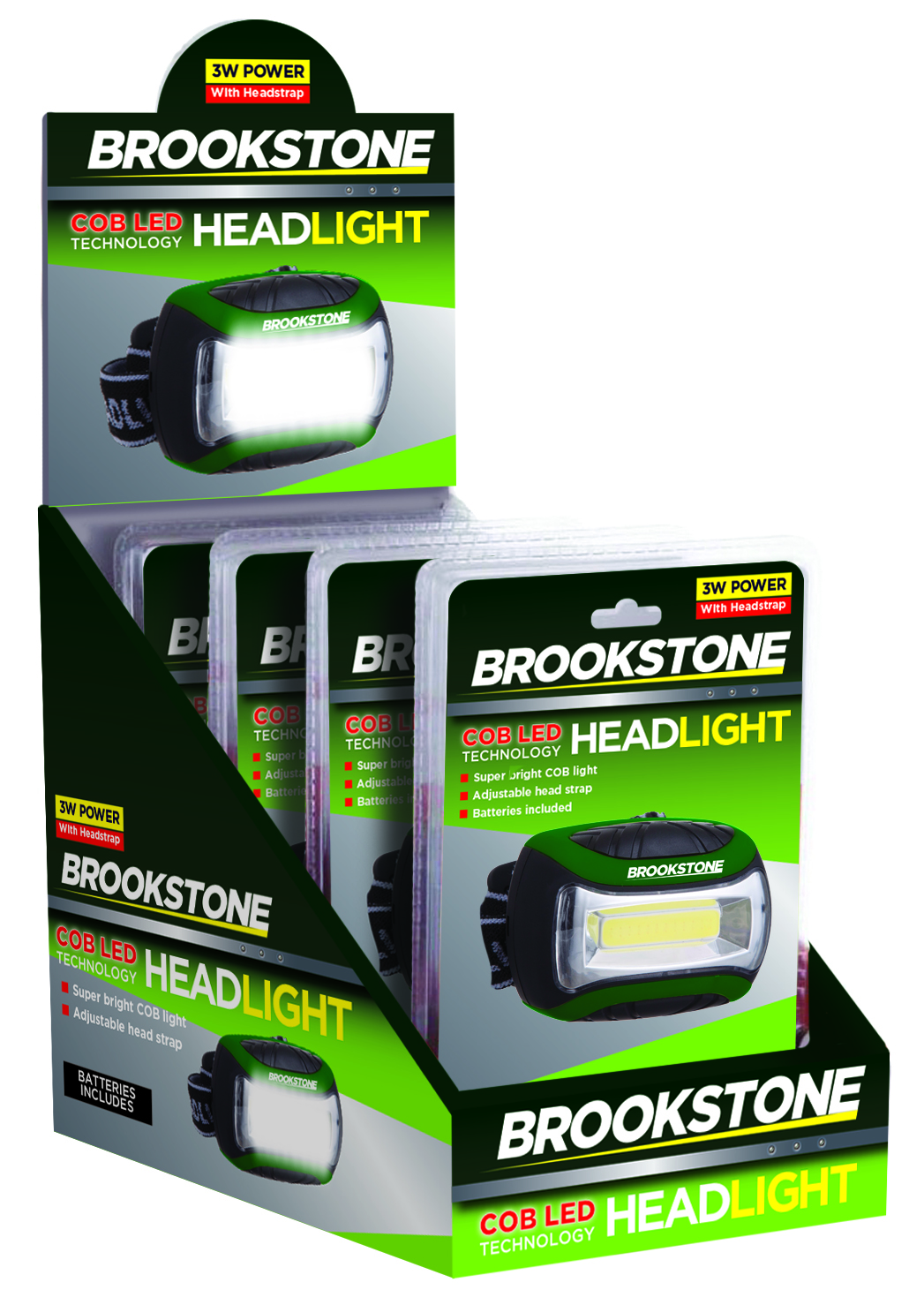 Brookstone COB LED Headlight in Display