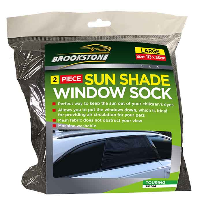 Brookstone Sun Shade Window Sock Large