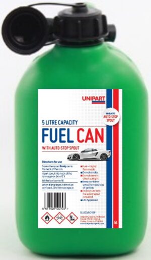 Unipart Fuel Can With Auto Stop Spout - 5 Litre GREEN