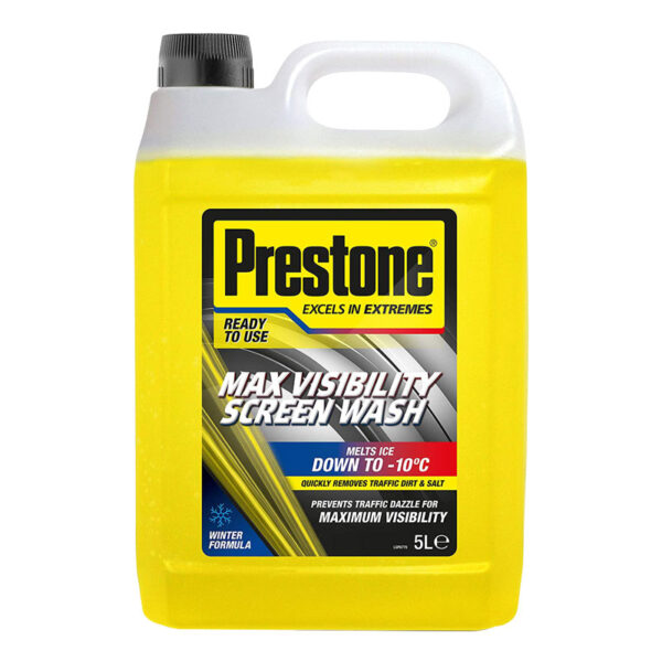 Prestone Max Visibility Screen Wash Ready To Use 5 Litre