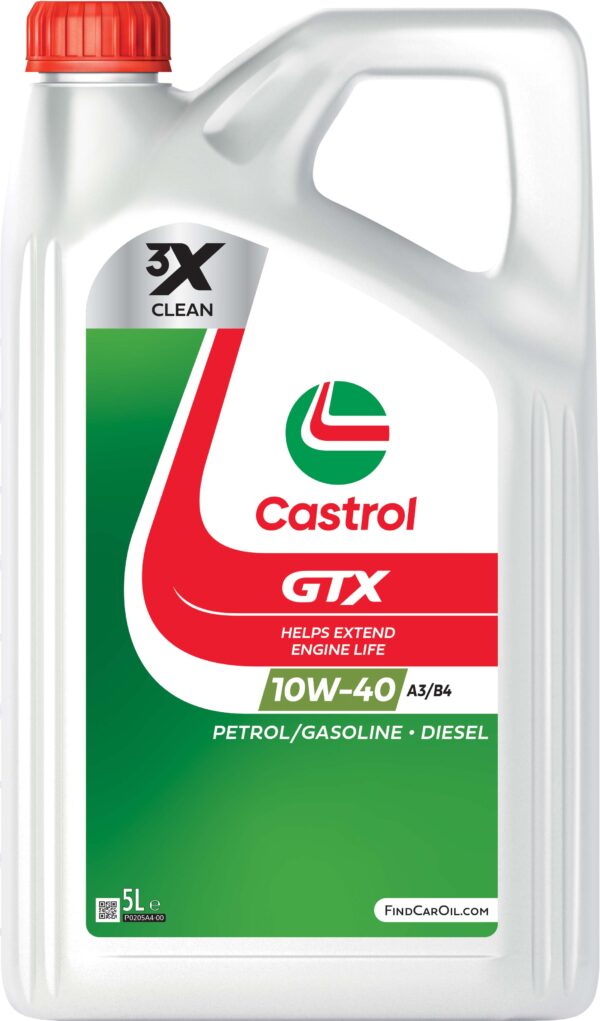 Castrol GTX Ultraclean 10w-40 A3/B4 Oil 4 Litre