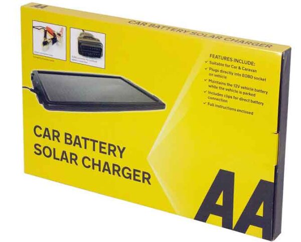 AA Solar Car & Caravan Battery Charger