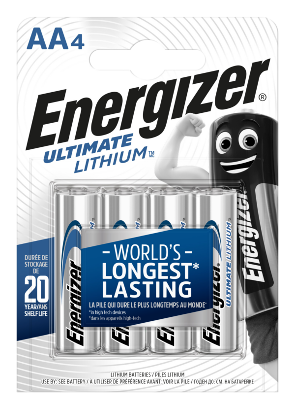 Energizer Lithium AA 4 Pack Battery