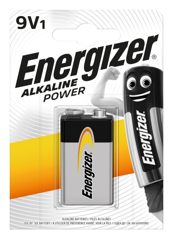 Energizer Alkaline Power 9v PP3 x 12