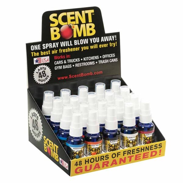 20 x Scent Bomb Air Freshener Spray in Display Mix 1