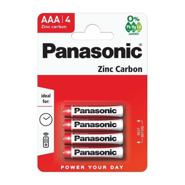 Panasonic Zinc AAA Battery 4 Pack