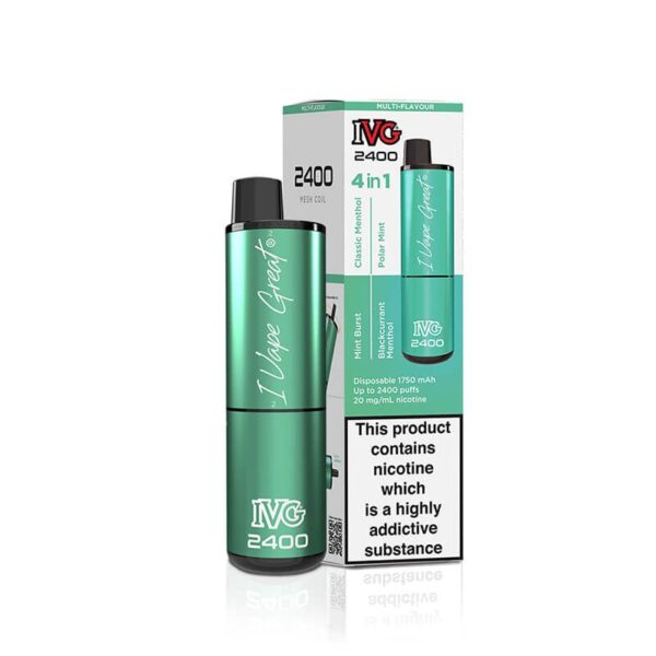 IVG 2400 Menthol Edition 4 In 1 Disposable Vape