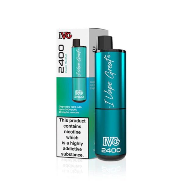 IVG 2400 Classic Menthol Disposable Vape