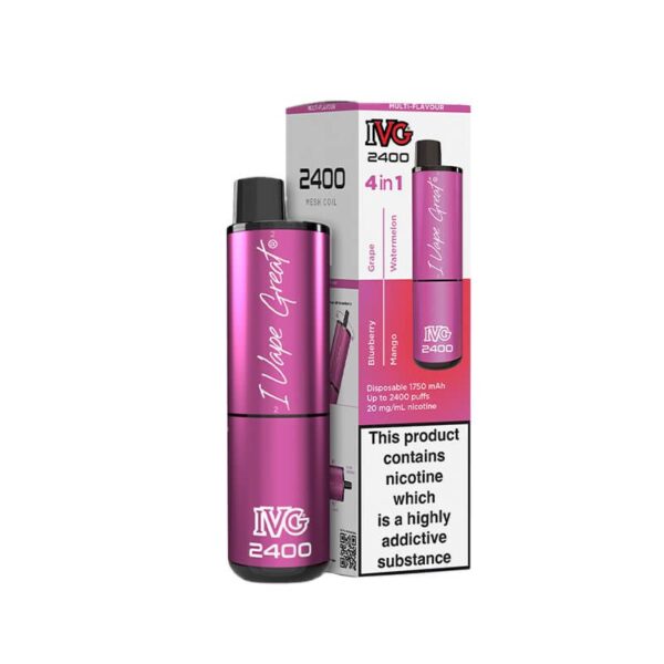 IVG 2400 Fruity Edition 4 In 1 Disposable Vape