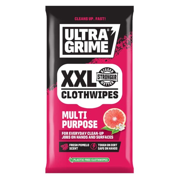 Ultra Grime Grapefruit Scented XXL Clothwipes