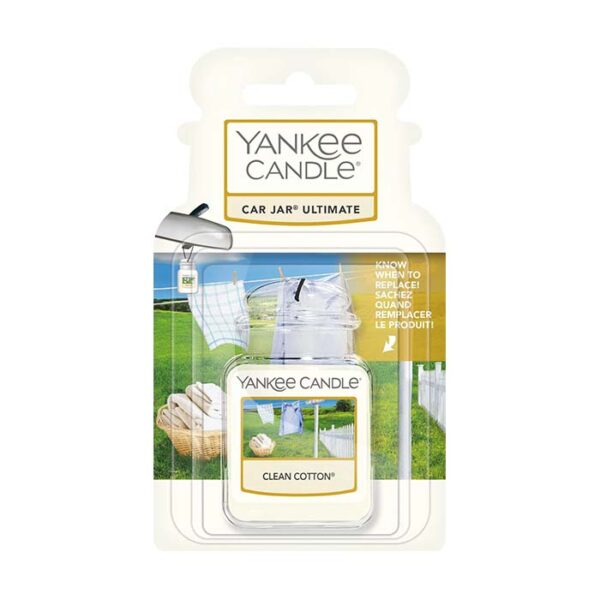 Yankee Candle Car Jar Ultimate Clean Cotton Air Freshener